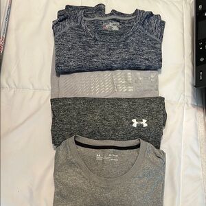 Under Armour Short Sleeve Tees - Blue, Gray, Black
